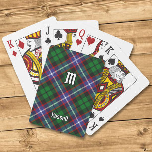 Jeu De Cartes Tartan du clan Russell