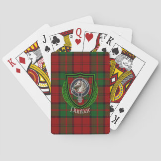 Jeu De Cartes Tartan et blason du clan écossais Dunbar