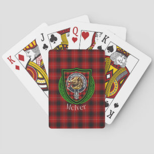 Jeu De Cartes Tartan et blason du clan écossais McIver
