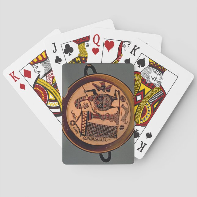 Jeu De Cartes Tasse à silhouette noire laconienne représentant u (dos)