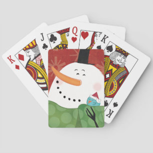Jeu De Cartes Tasse bleue de Noël avec du cacao foncé
