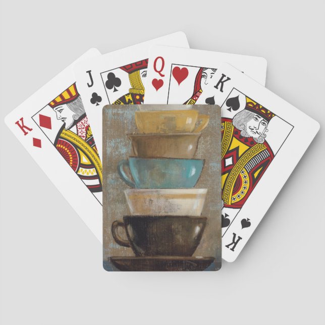 Jeu De Cartes Tasses de café empilées (dos)
