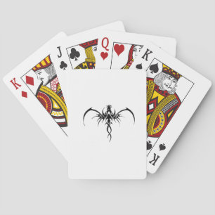 Jeu De Cartes tatouage de dragon noir