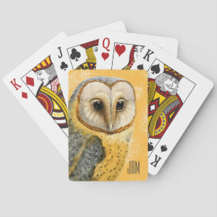 Jeu De Cartes TCWC - Cru de hibou de grange décoré d'un