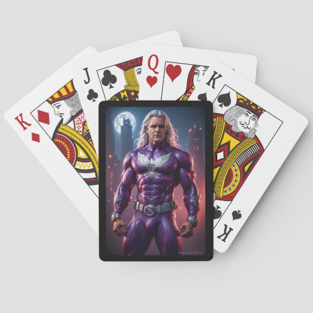 Jeu De Cartes TD Phoenix. My Superhero. Purple power! (dos)