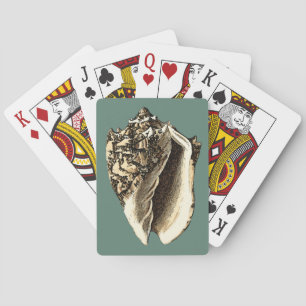 Jeu De Cartes Teal Conch Shell