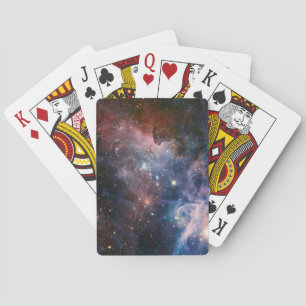 Jeu De Cartes Télescope Nebula Hubble Carina Rouge et Bleu