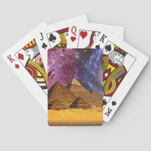 Jeu De Cartes tempête cosmique au-dessus de l'égypte