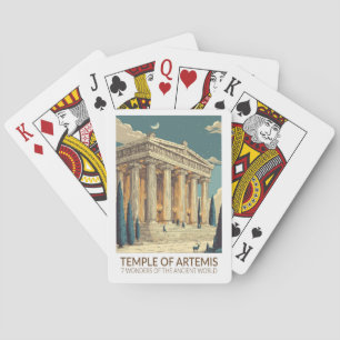 Jeu De Cartes Temple d'Artémis Sept Merveilles du Monde Art