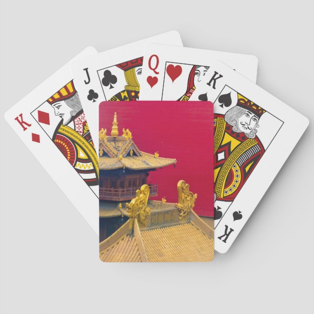 Jeu De Cartes Temple de Jing'an, Shanghai, Chine (dos)