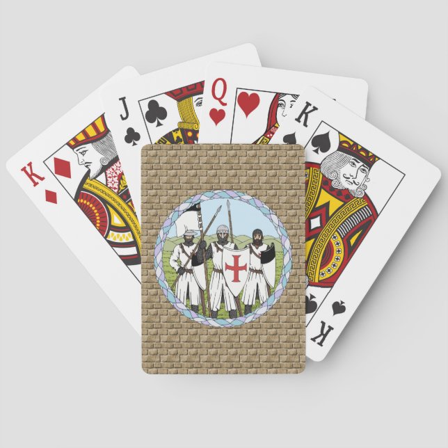 Jeu De Cartes Temple des chevaliers médiévaux (dos)