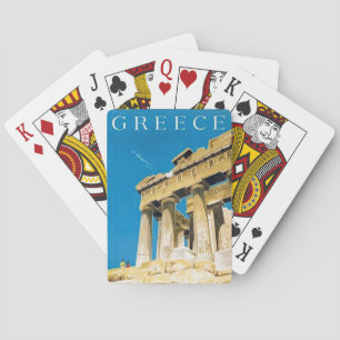 Jeu De Cartes Temple du Parthénon de la Grèce Vintage voyage Ath