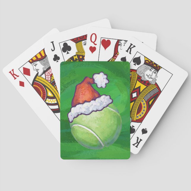 Jeu De Cartes Tennis Ball Christmas Green (dos)