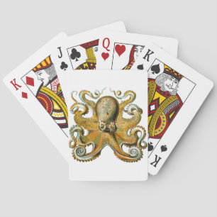 Jeu De Cartes Tentacles Vintages de dessin de pieuvre