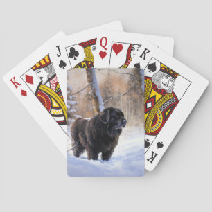 Jeu De Cartes Terre-Neuve Laissons neiger Noël
