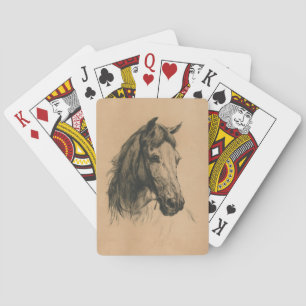 Jeu De Cartes Tête de cheval (par Heywood Hardy)