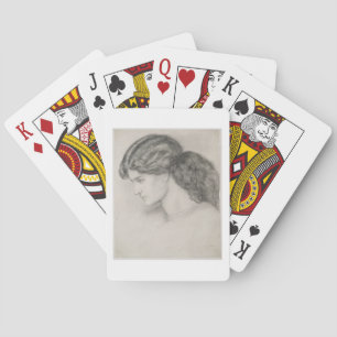 Jeu De Cartes Tête de femme, 1861 (crayon sur papier)