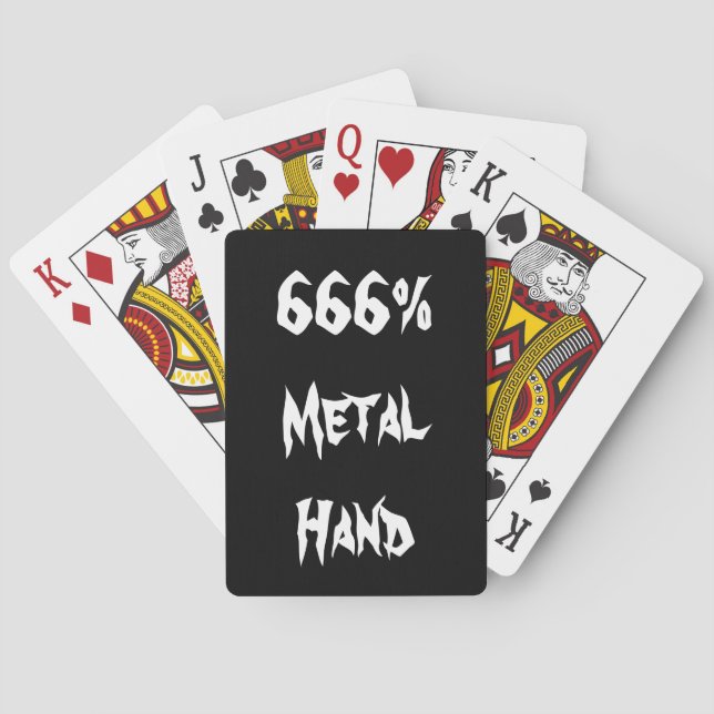 Jeu De Cartes Tête métallique (dos)