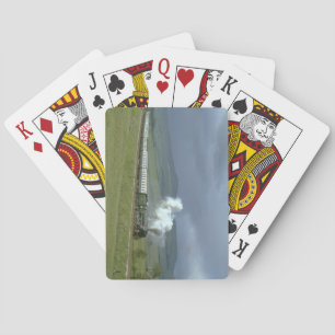 Jeu De Cartes Têtes d'étoile du soir de nouveau aux trains de