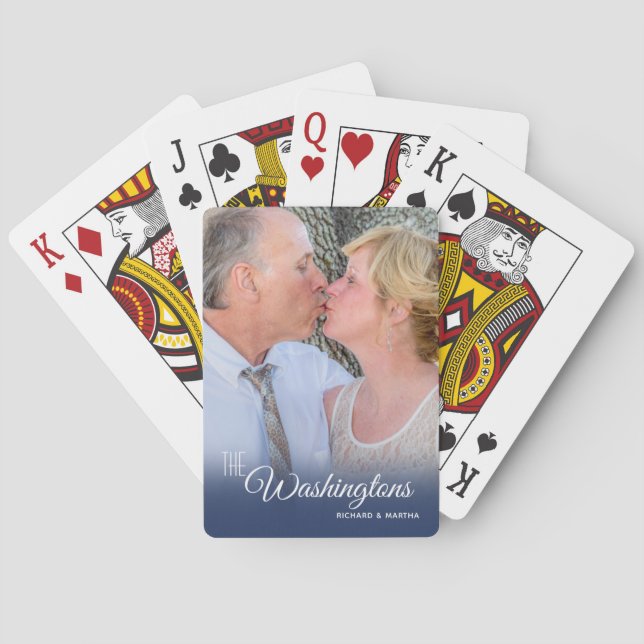 Jeu De Cartes Texte blanc de recouvrement de pleine photo (dos)