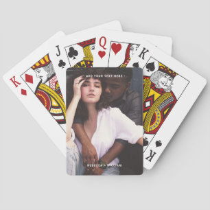 Jeu De Cartes Texte personnalisé minimal complet vertical Photo
