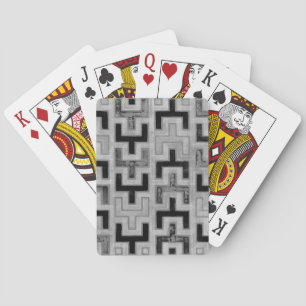 Jeu De Cartes Textile de boue africain avec Motifs géométriques