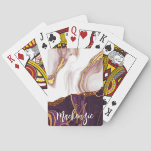 Jeu De Cartes Texture Abstraite de marbre