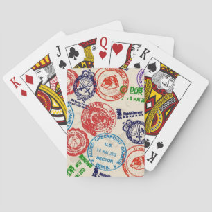 Jeu De Cartes Texture avec de vrais timbres