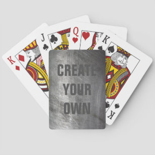 Jeu De Cartes Texture balayée rayée en métal