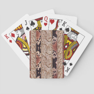 Jeu De Cartes Texture de vêtement, motif de serpent géométrique.