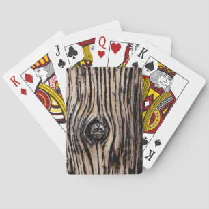 Jeu De Cartes Texture d'écorce d'arbre brûlé