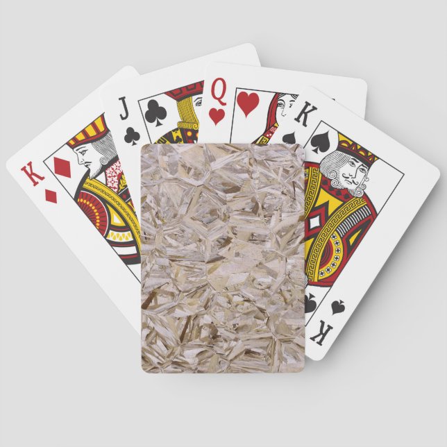 Jeu De Cartes Texture d'impression de contreplaqué de constructi (dos)