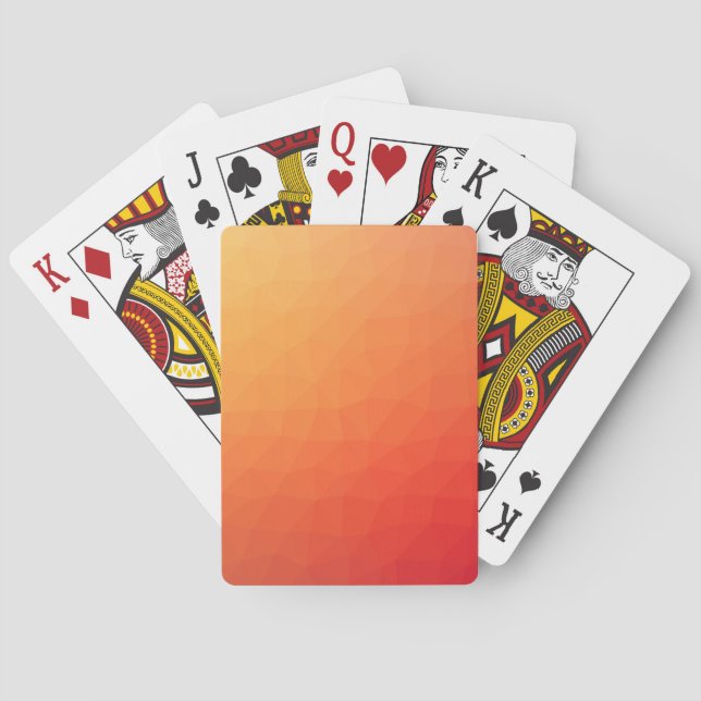 Jeu De Cartes Texture orange vecteur (dos)