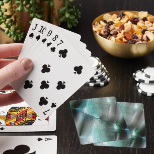 Jeu De Cartes Texture rocheuse gris cyan souple avec détails num