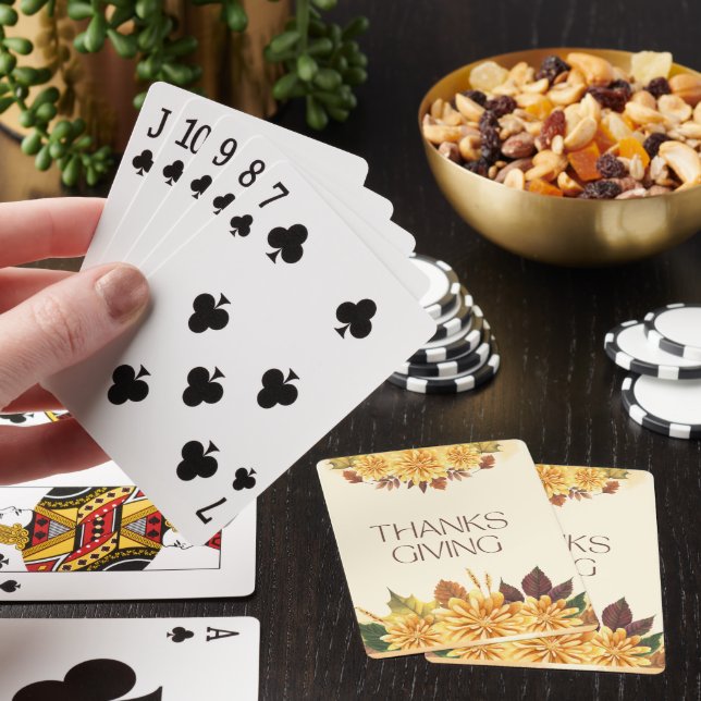 Jeu De Cartes Thanksgiving Classic Playing Cartes (In Situ)