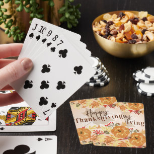 Jeu De Cartes Thanksgiving Classic Playing Cartes