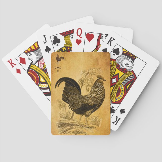 Jeu De Cartes Thanksgiving Rooster (dos)