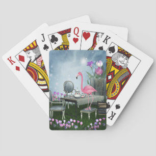 Jeu De Cartes Thé dansant du flamant rose au pays des merveilles