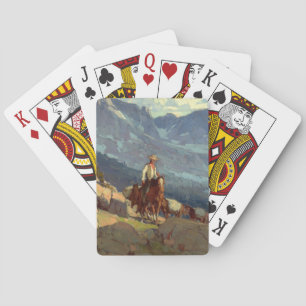 Jeu De Cartes « The Lone Packer » Art occidental par Edgar Payne