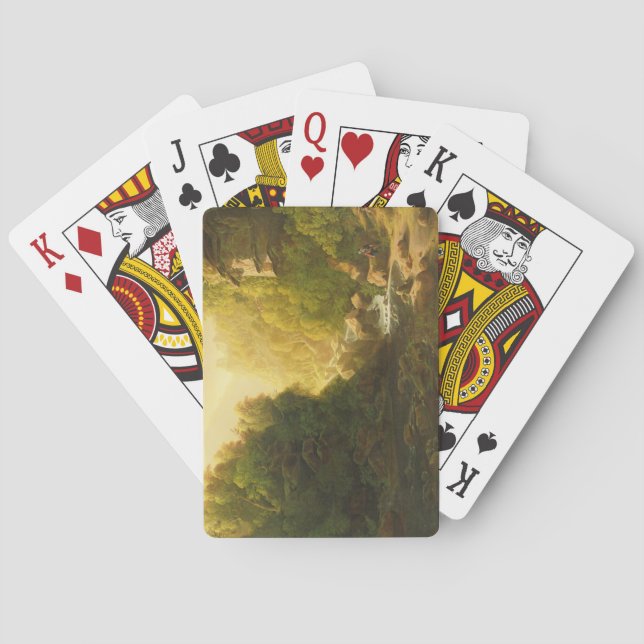 Jeu De Cartes The Mountain Torrent, c.1820-30 (dos)
