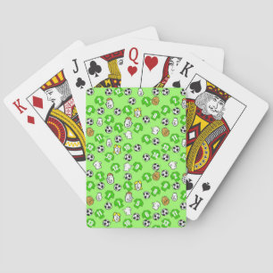 Jeu De Cartes Thème de football avec chemises vertes