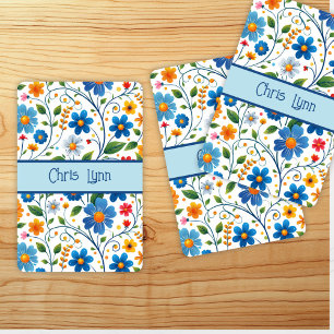 Jeu De Cartes Thème Fleurs Abstraites Mod
