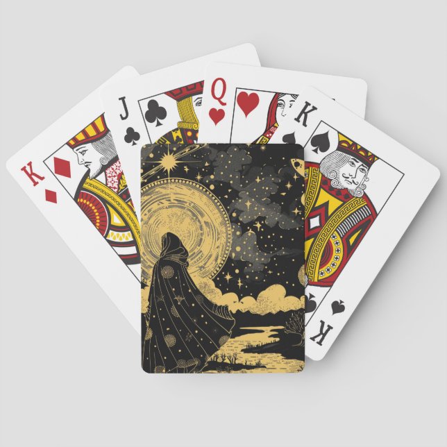 Jeu De Cartes Thème universitaire sombre (dos)