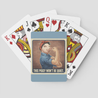 Jeu De Cartes This Piggy Won't Be Quiet Playing Cards