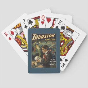 Jeu De Cartes Thurston le grand magicien jugeant le crâne