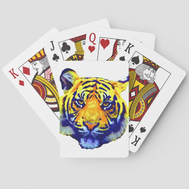 Jeu De Cartes Tiger Eyes Pop Art (dos)
