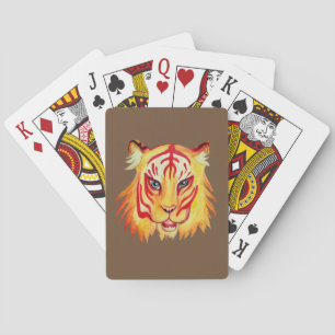 Jeu De Cartes Tiger Visage Dessin Classique Cartes de Jeu