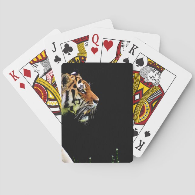 Jeu De Cartes Tigre approchant - Oeuvres d'art d'animaux sauvage (dos)