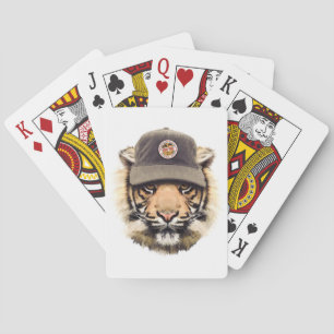 Jeu De Cartes Tigre surfant