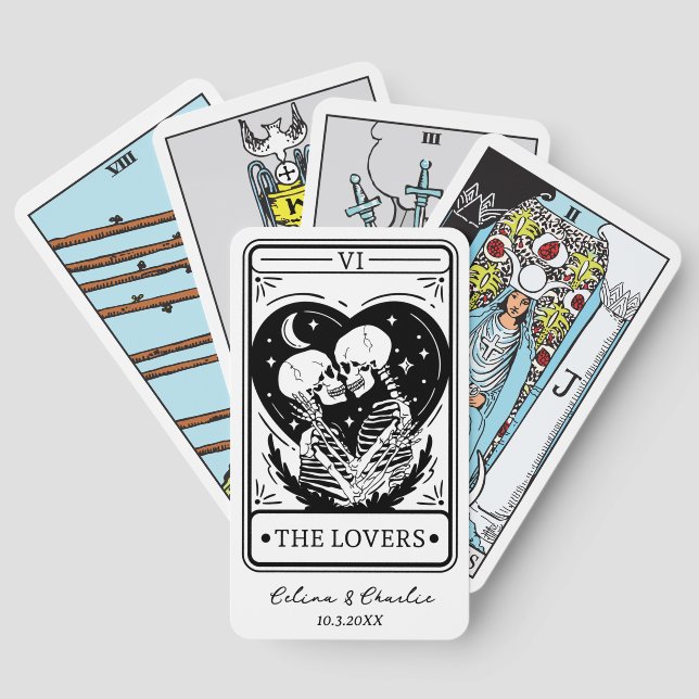 Jeu De Cartes Til Death Lovers Cartes de Tarot Mariage personnal (Verso)